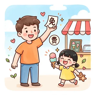 免费 (miǎn fèi) — free of charge