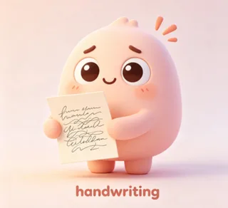 字迹 (zì jì) — handwriting