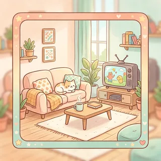 客厅 (kè tīng) — living room