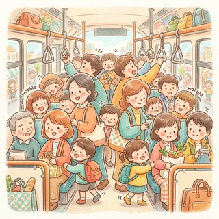 挤 (jǐ) — squeeze; crowd