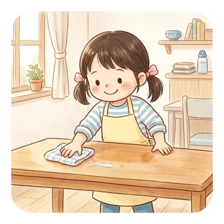 擦 (cā) — wipe / rub