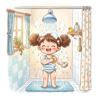洗澡 (xǐ zǎo) — take a bath/shower