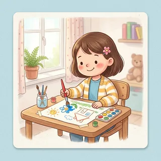 画画 (huà huà) — draw pictures