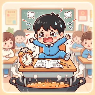着急 (zháo jí) — anxiety