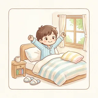 睡醒 (shuì xǐng) — wake up