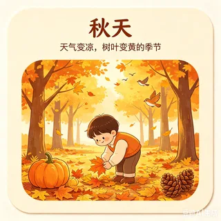 秋天 (qiū tiān) — autumn