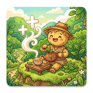 茶 (chá) — tea