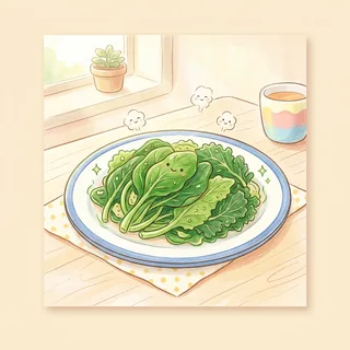 菜 (cài) — vegetables