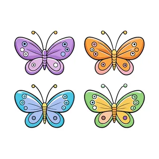 蝴蝶 (hú dié) — butterfly