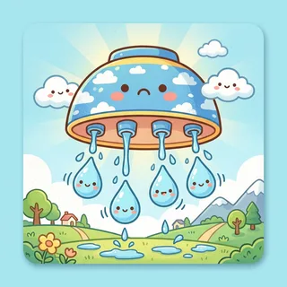 雨 (yǔ) — rain