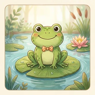 青蛙 (qīng wā) — frog