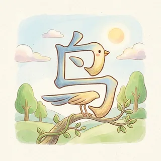 鸟 (niǎo) — bird
