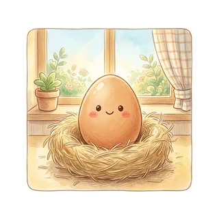 鸡蛋 (jī dàn) — chicken egg